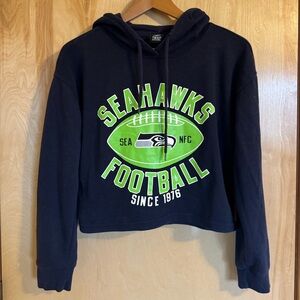 Seattle Seahawks Cropped Hoodie Sweater